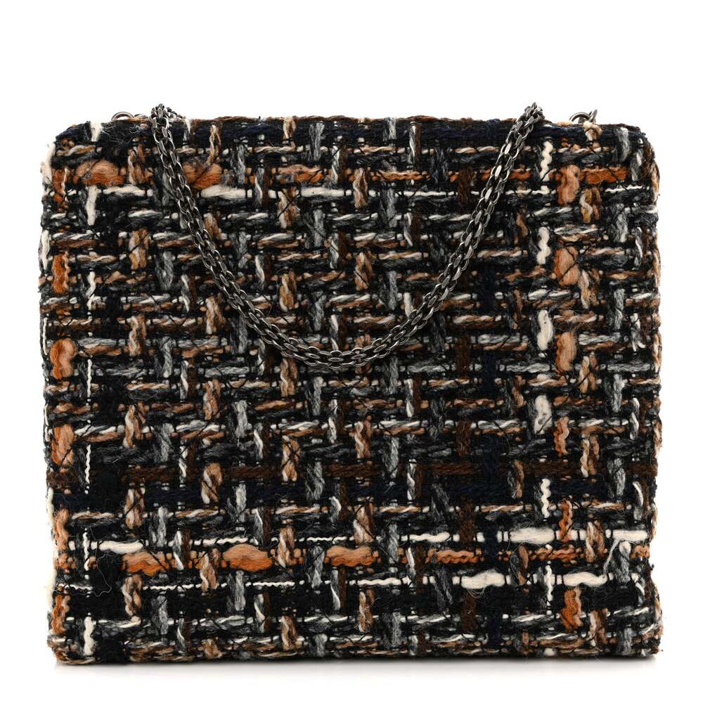 Chanel Tweed Kisslock Minaudiere Black #258924C19B
